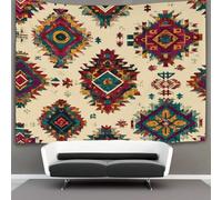 kaiyun Motif aztèque Tapisserie Suspendu Au Mur Chambre À Coucher,salon,dortoir,esthétique,décoration Murale 130cmx150cm