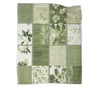 kaiyun Motif Patchwork Vert,Style Jardin botanique Fabric Couverture De Canapé,Édredon Mignonne avec Motif Personnalisée 80x90inch(200x230cm)