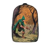 kaiyun Motif Robin des Bois (style plat) Sac À Dos Unisexe Loisir Backpack Garçons École Sacs Filles Cartable Daypacks Adulte Léger 17inch