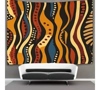 kaiyun Motifs africains Tenture Murale Tapisserie,Éléments tribaux Décoration Murale,art Mural Au Plafond 100cmx150cm