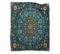 kaiyun Motifs de Mandalas raffinés Est Douce,et Chaude, Couverture Jetée Motif 3D,Le Lit Adapté Aux Adultes Et Aux Adolescent 80x90inch(200x230cm)