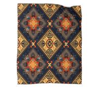 kaiyun Motifs marocains raffinés 3D Literie Couverture De Lit en Peluche Imprimée Numérique pour Garçons Et Filles 70x80inch(180x200cm)