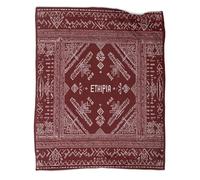 kaiyun Motifs Tribaux éthiopiens Plaids Doux Et Chauds Couverture Imprimée pour Lits Et Canapés 50x60inch(127x152cm)