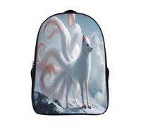 kaiyun Nine Tailed White FBœuf on The Mountain Top Sac À Dos Filles Cartable Enfants Garçons 16 inch Grande Capacité Adolescents Sac De Voyage Scolaire Poids Léger