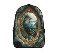 kaiyun Oiseaus Sac À Dos Enfants - Garçons Filles Arbres, environnement paisible Cartable Scolaire Adolescents Bon Pour L'école Et Les Voyages 16 inch