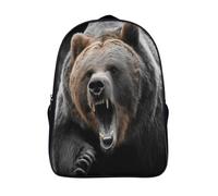 kaiyun Ours gueule ouverte Sac À Dos Cartable BackpacK Scolaire Enfants Portable Léger Et Design Respirant Unisexe 16 inch College Pack