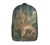 kaiyun Palais, dragon Sacs À Dos,imprim É 3D Cartable Style de conte de fées Sac Mode Pour Maternelle Ou Primaire 17inch