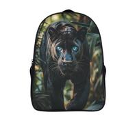 kaiyun Panthère, Bright Blue Eyes Femme Sac À Dos Garçons École Sacs Cartable Bense Forêt Daypacks Adulte Fashion Décontracté Bag College Pack 16 inch