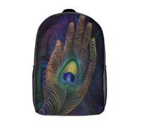 kaiyun Paon Feather Décontractée Sac À Dos Enfants Cartables Mains guérisseuses Fille Garçons Sac D'école Pour Scolaire Ou Voyage 17inch