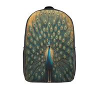 kaiyun Paon Sac À Dos Filles Cartable Enfants Garçons 17inch Grande Capacité Adolescents Belles plumes Sac De Voyage Scolaire Poids Léger