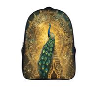 kaiyun Paon Sac À Dos Unisexe Loisir Backpack Garçons École Sacs Filles Arrière-plan : 12 constellations Cartable Daypacks Adulte Léger 16 inch