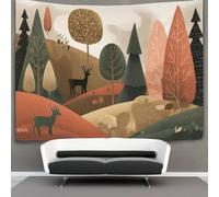 kaiyun Peinture de paysage d'art populaire moderne Tapisserie, À Suspendre Au Mur,Décoration Murale Pour Chambre Dortoir Fête 130cmx150cm