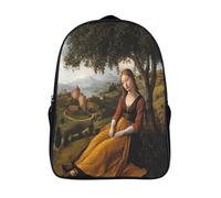 kaiyun Peinture italienne de la première Renaissance Sacs À Dos Adolescents,Design Respirant Cartable Femme Under An Olive Tree,Sac À Dos Enfant Pour Ecole,Garçon,Fille,Primaire 16 inch