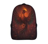 kaiyun Phénix enflammé Sacs À Dos Adolescents,Design Respirant Cartable Art numérique,Sac À Dos Enfant Pour Ecole,Garçon,Fille,Primaire 16 inch