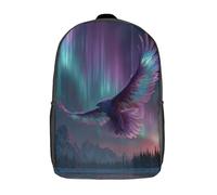 kaiyun Phénix in The Aurore boréale Sky, Brilliant Stardust Cartable À Dos Enfant École Fille Garçon Collége Sac De Voyage Léger Sac D'école Scolaires 17inch