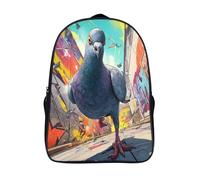 kaiyun Pigeon Sac À Dos Filles Cartable Enfants Garçons 16 inch Grande Capacité Adolescents Élément street art Sac De Voyage Scolaire Poids Léger