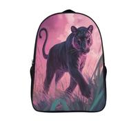 kaiyun Pink Sabre-toothed Tigre Sacs À Dos Étudiant Voituretables Scolaires 3D Imprimé Herbe Sacs D'école Pour Garçons Filles 16 inch