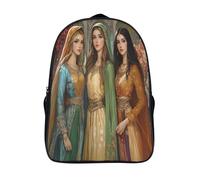 kaiyun Portrait d'une belle jeune fille Sacs À Dos Adolescents,Design Respirant Cartable,Sac À Dos Enfant Pour Ecole,Garçon,Fille,Primaire 16 inch