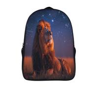 kaiyun Prairie Sacs À Dos Étudiant Cartables Scolaires 3D Imprimé Lion Sacs D'école Pour Garçons Filles 16 inch