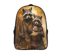 kaiyun Raton laveur-Image d'une famille Sac À Dos Enfant Garçon Et Fille Cartable, De Sac Dos De Grande Capacité Les Bon Pour L'école Et Les Voyages 16 inch