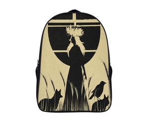 kaiyun Reine des fées des moissons dans un champ de blé Cartable Imprimé 3D Sac À Dos Pour Ordinateur Portable Unisexe Pour Enfants/étudiants/Adultes 16 inch