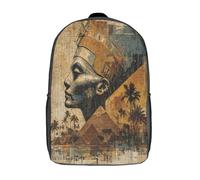 kaiyun Reine égyptienne, pyramides devant des palmiers au coucher du soleil Sac À Dos Enfants - Garçons Filles Cartable Scolaire Adolescents Bon Pour L'école Et Les Voyages 17inch