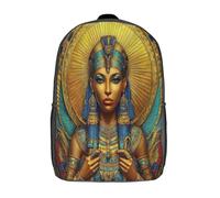 kaiyun Reine égyptienne Sacs À Dos,Style Art antique Cartable Avec Boucle De Réglage Pour Garçons Et Filles,17inch Léger Décontracté Sac De Voyage