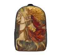 kaiyun Reine médiévale Sacs À Dos Pour Étudiant,Mignonne Style Art fantastique Décontracté Pour Garçons Filles Cartable Scolaire 17inch