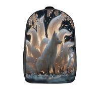 kaiyun Renard with Nine Gorgeous Tails Sacs À Dos Pour Étudiant,Mignonne Décontracté Pour Garçons Filles Cartable Scolaire 17inch