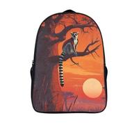 kaiyun Ring-tailed Lemur Perched in An Ancient Baobab Tree Sac À Dos,Sac Scolaire Enfant Ado Camping,Voyage Cartable Scolaire, Sacs Scolaires,16 inch
