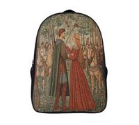 kaiyun Robin des Bois dans les bois Sac A Dos Ecole Primaire,Sac À Dos Pour Enfants - Fille rousse Chasseur de foules Sac De Livre D'école Adolescents Con Boucle De Réglage 16 inch