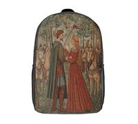 kaiyun Robin des Bois dans les bois Sac A Dos Scolaire,Red Haired Fille Crowd Hunter Cartable Fille Garçons Enfant,Adolescent Loisir Voyage Utilisation Quotidienne 17inch