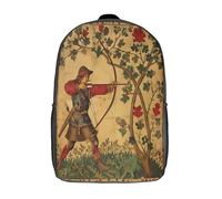 kaiyun Robin des Bois, tir à l'arc Sacs À Dos,imprim É 3D Cartable Plants And Fleurs Sac Mode Pour Maternelle Ou Primaire 17inch