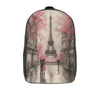 kaiyun Romance parisienne Cartable À Dos Enfant École Fille Garçon Collége Sac De Voyage Léger Sac D'école Scolaires 17inch