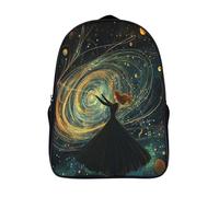 kaiyun Sac À Dos Comète étoilée Pour Enfants,Cartable École Garçons Filles,Art abstrait,Sac De Sport Rucksack Réglables Avec Poche 16 inch