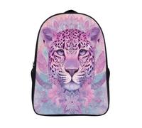 kaiyun Sac À Dos Cute Léopard Face Pour Enfants,Cartable École Garçons Filles,Mandala pastel,Sac De Sport Rucksack Réglables Avec Poche 16 inch