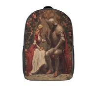 kaiyun Sac À Dos Princessee et chevalier Pour Enfants,Cartable École Garçons Filles,Sac De Sport Rucksack Réglables Avec Poche 17inch