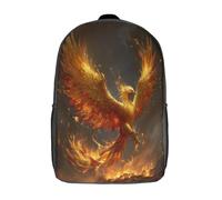 kaiyun Sac À Dos The Phénix Rises from The Roaring Flames Pour Enfants,Cartable École Garçons Filles,Sac De Sport Rucksack Réglables Avec Poche 17inch