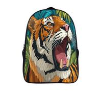 kaiyun Sac À Dos Tigre Pour Enfants,Cartable École Garçons Filles,Jungle,Sac De Sport Rucksack Réglables Avec Poche 16 inch