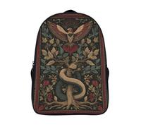 kaiyun Serpent à la racine d'un arbre Sacs À Dos Adolescents,Design Respirant Cartable Oiseau mystérieux,Sac À Dos Enfant Pour Ecole,Garçon,Fille,Primaire 16 inch