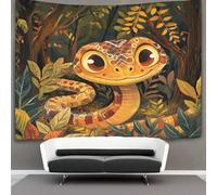 kaiyun Serpent Tapisserie,Bathed in The Soleillit Forêt Décoration Murale En Tissu Pour La Chambre À Coucher Le Salon Le Dortoir,100cmx150cm