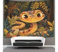 kaiyun Serpent Tapisserie Bathed in The Soleillit Forêt Suspendu Au Mur Chambre À Coucher,salon,dortoir,esthétique,décoration Murale 130cmx150cm