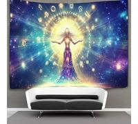 kaiyun Signes du zodiaque Tapisserie Murale À Suspendre, Symboles du zodiaque Tapisserie Murale Pour Décoration De Chambre À Coucher,fête D'anniversaire Ou Toile De Fond De Jardin 180cmx230cm