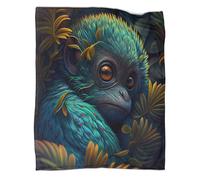 kaiyun Singe Exotique Couverture Imprimée Chaude Et Douce pour Camping en Plein Air Art numérique Fantastique Couvre-lit Quatre Saisons pour Chambre À Coucher 60x80inch(150x200cm)