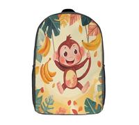 kaiyun Singe Sacs À Dos,imprim É 3D Cartable Swinging on Jungle Vigne Sac Mode Pour Maternelle Ou Primaire 17inch