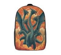 kaiyun Six-headed Dragon Abstract Art Sac À Dos Cartable Scolaire Boucle De Réglage Sac A Dos Filles Garçons Pour Enfants Mignon Sac Scolaire 17inch