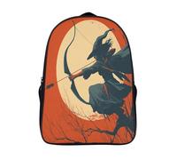 kaiyun Sorcière volante avec arc et flèche Sacs À Dos, Cartable Avec Boucle De Réglage Pour Garçons Et Filles,16 inch Léger Décontracté Sac De Voyage