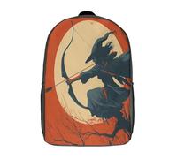 kaiyun Sorcière volante avec arc et flèche Sacs À Dos Pour Étudiant,Mignonne Décontracté Pour Garçons Filles Cartable Scolaire 17inch