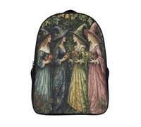 kaiyun Sorcières des quatre saisons Sac À Dos Filles Cartable Enfants Garçons 16 inch Grande Capacité Adolescents Style XVIIIe siècle Sac De Voyage Scolaire Poids Léger