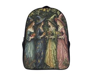 kaiyun Sorcières des quatre saisons Sac À Dos Filles Cartable Enfants Garçons 16 inch Grande Capacité Adolescents Style XVIIIe siècle Sac De Voyage Scolaire Poids Léger
